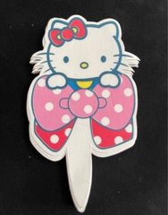 Set Cắm Giấy Hoạt Hình Phụ Kiện Trang Trí Bánh - HELLOKITTY NƠ HỒNG 50 THẺ