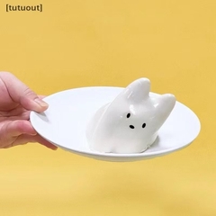 Khuôn Silicon - Động Vật - Con Mèo Ngồi Pudding