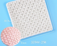 Khuôn Silicon - Viền Mảng Tròn - #3 Mặt Đan Sợi Mì 9.2cm