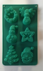 Khuôn Silicon - Noel - Vĩ TH Tuần Lộc Sao Thông 6c