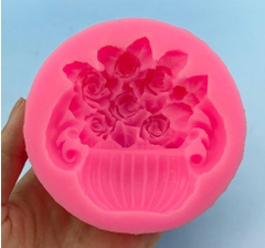 Khuôn Silicon - Bình Hoa - Kèm Hoa Lá