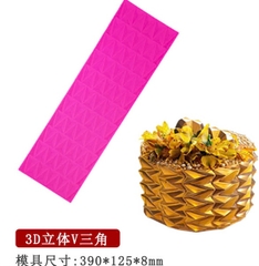Khuôn Silicon - Viền Mảng 2D - Tam Giác 39cm