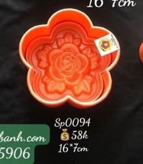 Khuôn Ấn Xôi - Mai 5 Cánh NL - 16cm - Hoa Hồng