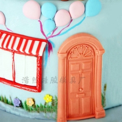 Khuôn Silicon - Cánh Cửa - Cao Đá 13.5cm Viền