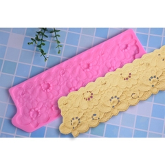 Khuôn Silicon - Viền Mảng Họa Tiết - Hoa Mai 33x10cm