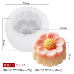 Khuôn Silicon - Hoa Mai Đào Nằm - Yb-177