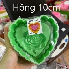 Khuôn Ấn Xôi - Tim Khía NL - 10cm - Hoa Hồng