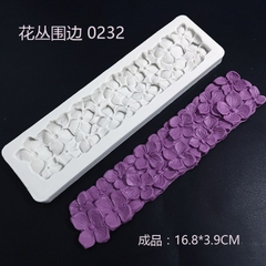 Khuôn Silicon - Viền Chuỗi Họa Tiết - Cẩm Tú Cầu 15x3cm
