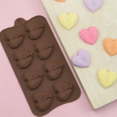 Khuôn Silicon - Trái Tim Kiểu - Kim Cương- 8C 4cm