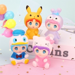 Tượng Em Bé - Búp Bê - PKD - Ngồi - Đội Mèo Kitty