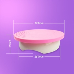 Dụng Cụ - Bàn Xoay Nhựa - 28cm Cao 7cm