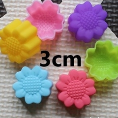 [10 cup] Khuôn Silicon - Cup Set 3cm - M11 - Cúc Nhụy 5c