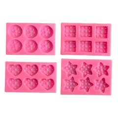 Khuôn Silicon - Bánh Quy Tim 2.3cm 6c