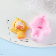 Khuôn Silicon - Động Vật - Vịt Tóc 5cm