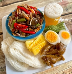 Khuôn Silicon - Món Ăn - Bún Lớn 13cm