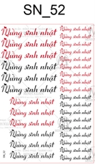 Decal Chủ Đề Sinh Nhật - DSN - DSN52