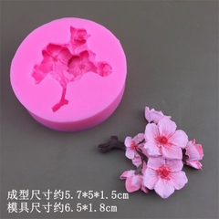 Khuôn Silicon - Hoa Mai Đào - 5.7cm Chùm Mai Cành