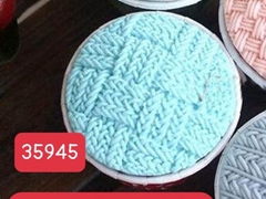 Khuôn Silicon - Viền Mảng Tròn - #3 Mặt Đan Sợi Mì 9.2cm