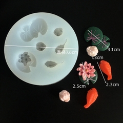 Khuôn Silicon - Biển - Cá Hoa Sen Búp Sen Nhỏ - Vĩ 6c