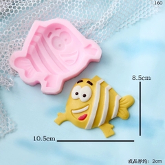 Khuôn Silicon - Biển - Cá NeMo 10.5cm