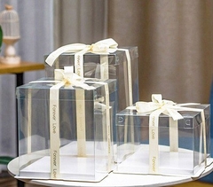 Hộp Nhựa - Vuông Đế Giấy - 31x31cm Cao 31cm