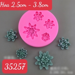 Khuôn Silicon - Hoa Cúc Hoa Sen TH 4c - 2.5-3.8cm