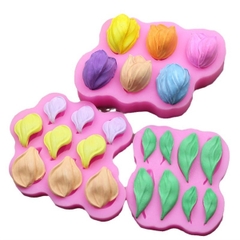 Khuôn Silicon - Lá Lá Tulip 8c