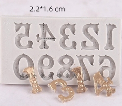 Khuôn Silicon - Số 0-9 - Số Chấm 0-9