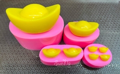 Khuôn Silicon - Thỏi Vàng - set 4 vàng 250k