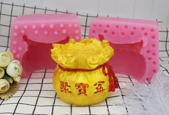 Khuôn Silicon - Túi Vàng - 7.5cm - 2 Mảnh