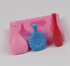 Khuôn Silicon - Chai Rượu - Mini 6x3cm 3c