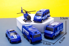 Set Xe Cộ Nhựa - PKD - Set 5 - Trực Thăng Xe An Ninh