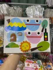 SET CẮM NHÀ NẤM -Ô TÔ BIỂN BÁO PHỤ KIỆN TRANG TRÍ BÁNH