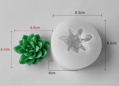 Khuôn Silicon - Sen Đá Nở - 7.2x4.5cm - Cánh Nhọn