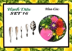 Kim 3D Inox - Bộ 5 - Mẫu 16 Hoa Cúc