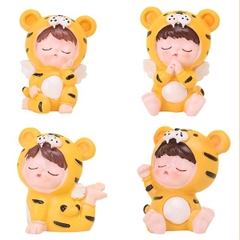 SET 2 Con Hổ - Cọp Nhựa Ngồi - PKD - Ngồi dơ tay dơ chân