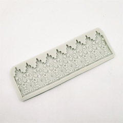 Khuôn Silicon - Viền Mảng Họa Tiết - Mai Họa Tiết 22.5x7cm
