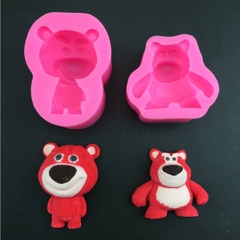 Khuôn Silicon - Động Vật - Gấu Dâu Hồng
