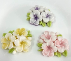 Khuôn Silicon - Hoa Sứ - 6.1cm - chùm hoa Sứ Kèm Lá sale 39k
