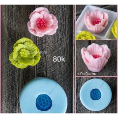 Khuôn Silicon - Hoa Cúc V19 - Cánh Thẳng Nhụy - 4.2cm