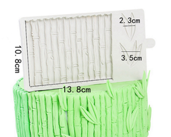 Khuôn Silicon - Viền Mảng Họa Tiết - Hàng Tre Trúc - 13.8x10.8cm