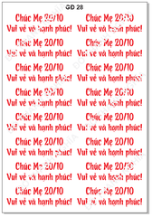 Decal Chủ Đề Gia Đình - GĐ - DPN GĐ28