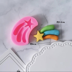 Khuôn Silicon - Bầu Trời - Cầu Vòng Sao 6cm