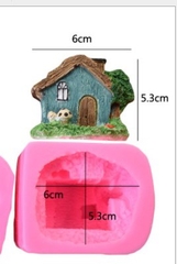 Khuôn Silicon - Ngôi Nhà - Nấm Cỏ 6cm