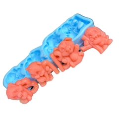 Khuôn Silicon Chữ Baby Gấu 4c
