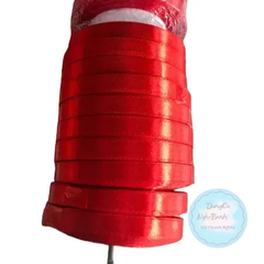 Ruy Băng Trang Trí - Thường - 1cm - TRƠN ĐỎ