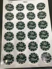 Decal Chủ Đề Trung Thu - Tem Nhân Bánh