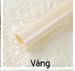 Giấy Nhăn Bó Hoa - Vàng - Sấp 20 Tờ