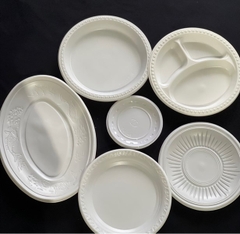 Dĩa Nhựa Oval THH - Sấp 50 Dĩa - 18cm PS230
