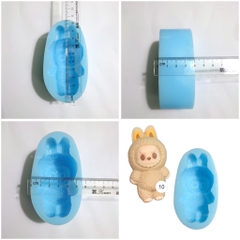 Khuôn Silicon - Labubu Lớn 9cm Nguyên Con